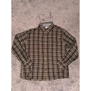 The Normal Brand Men's Brown Plaid Print Long Sleeve Flannel